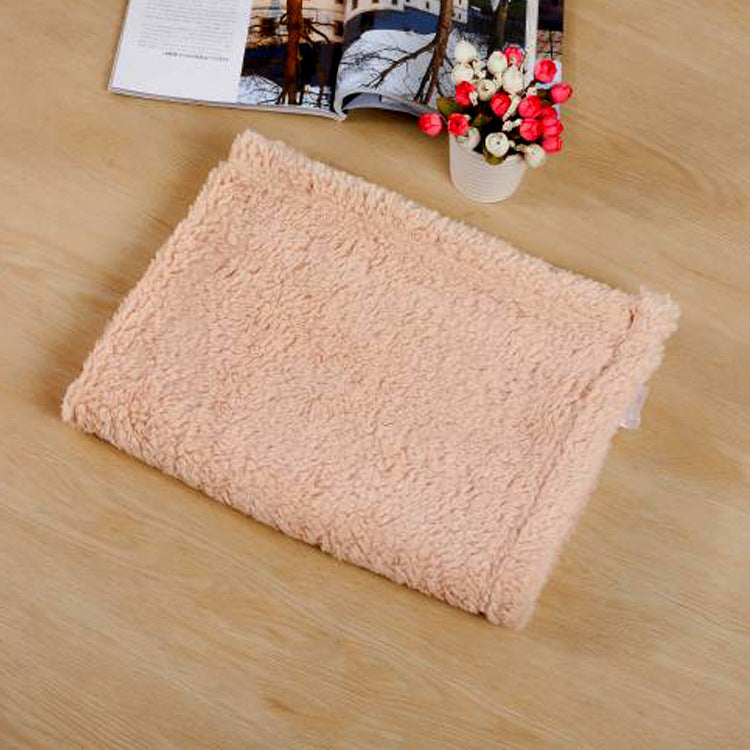 Beige soft washable pet blanket