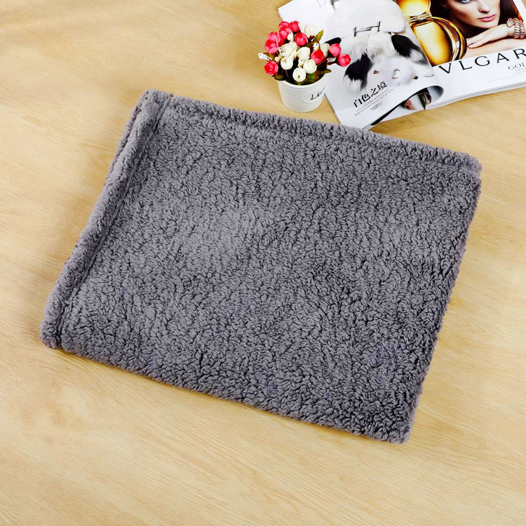 Gray soft washable pet blanket