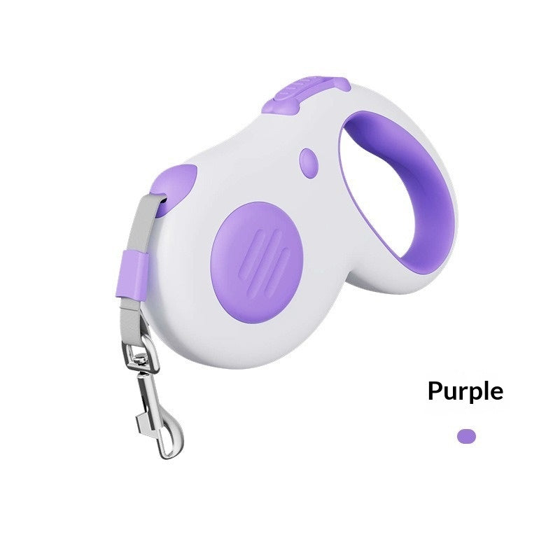 Purple 5 m retractable dog leash