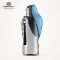 Tommy Murr Blue Grey 800 ml portable dog water bottle