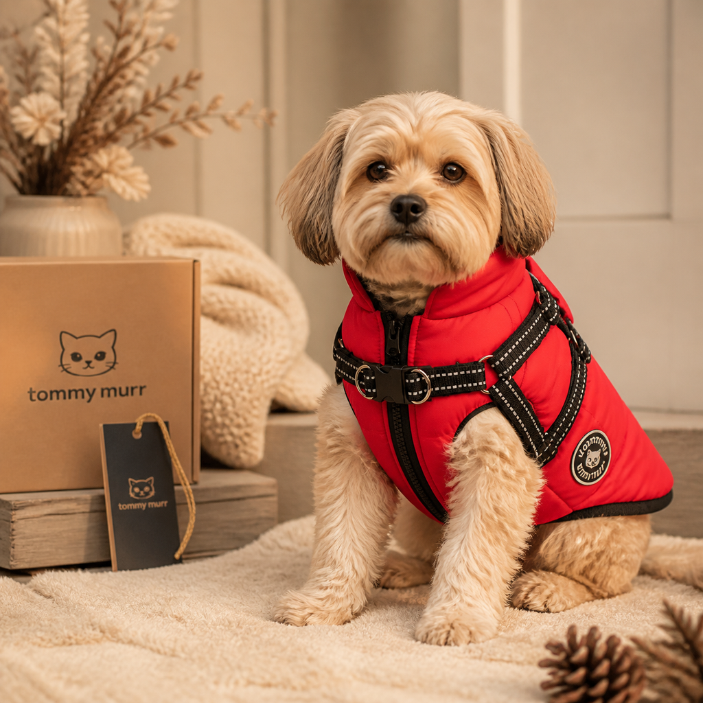 Tommy Murr waterproof dog winter coat branded lifestyle hero image