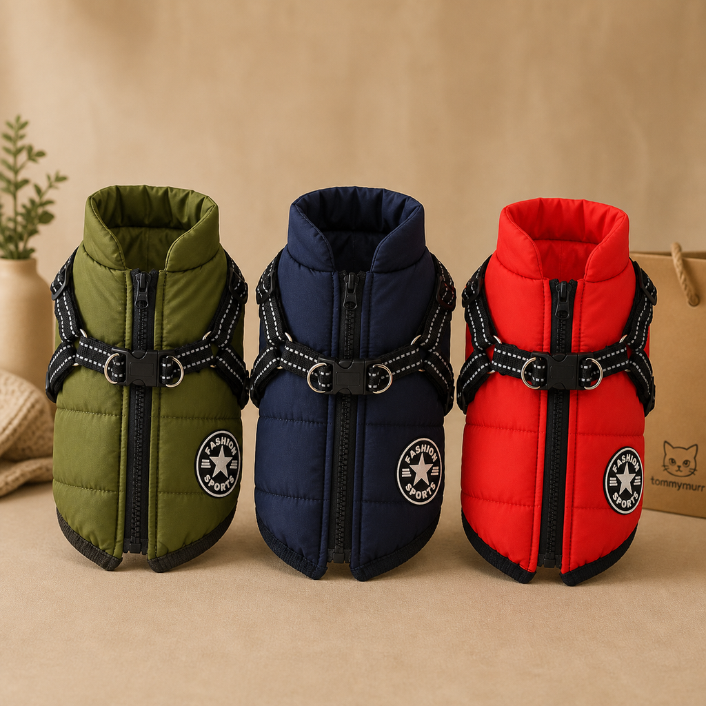 Tommy Murr waterproof dog winter coat color range branded product image