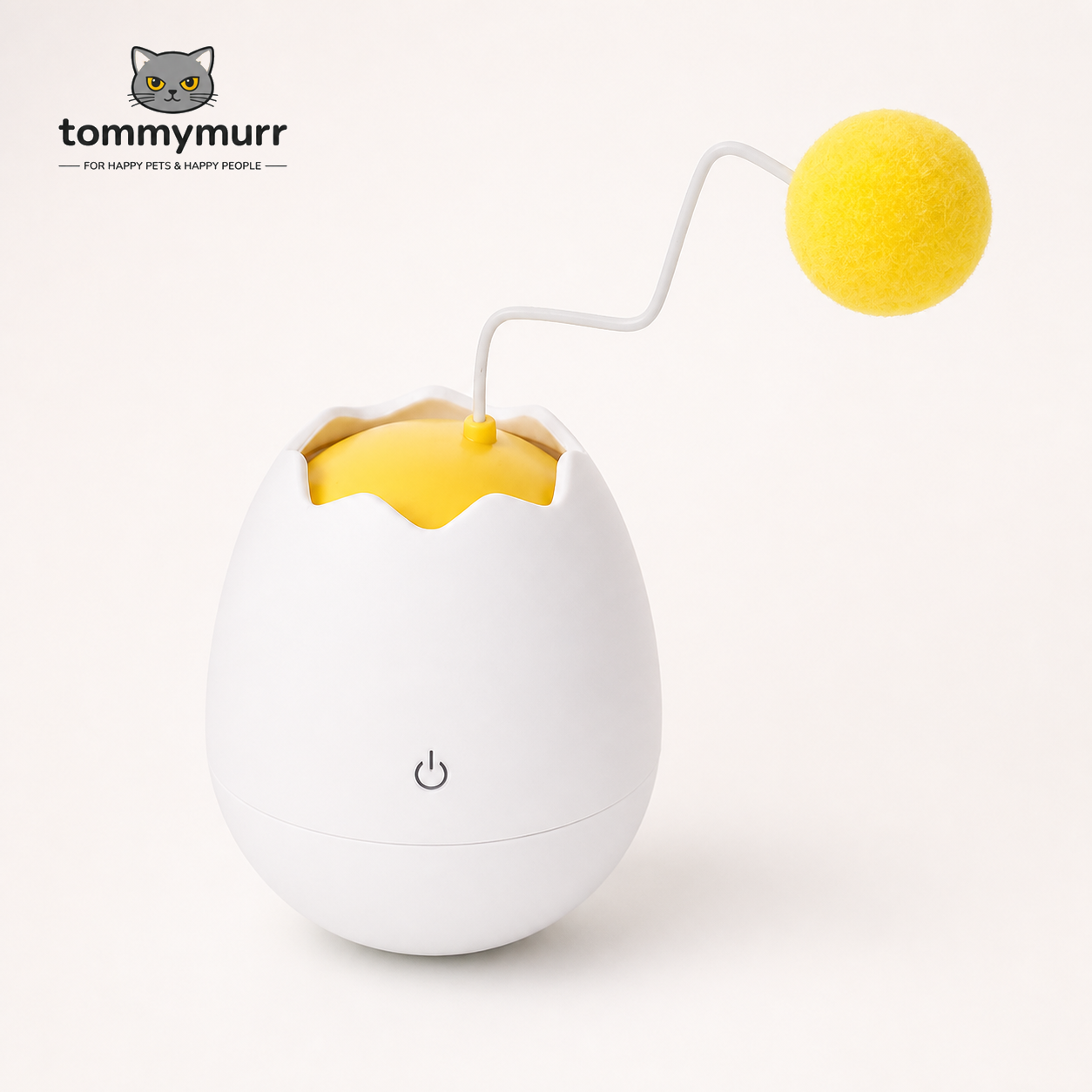 Tommy Murr interactive battery-powered cat toy in White