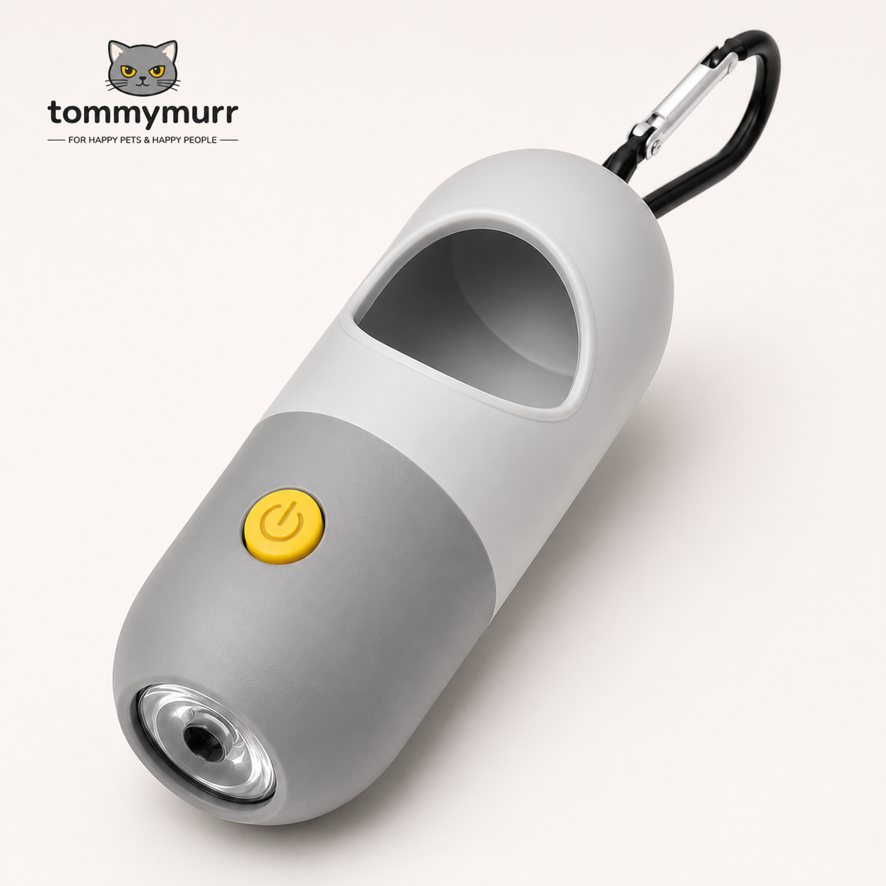 Tommy Murr Gray Gray LED dog waste bag dispenser
