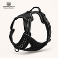 Tommy Murr reflective adjustable dog harness in Black