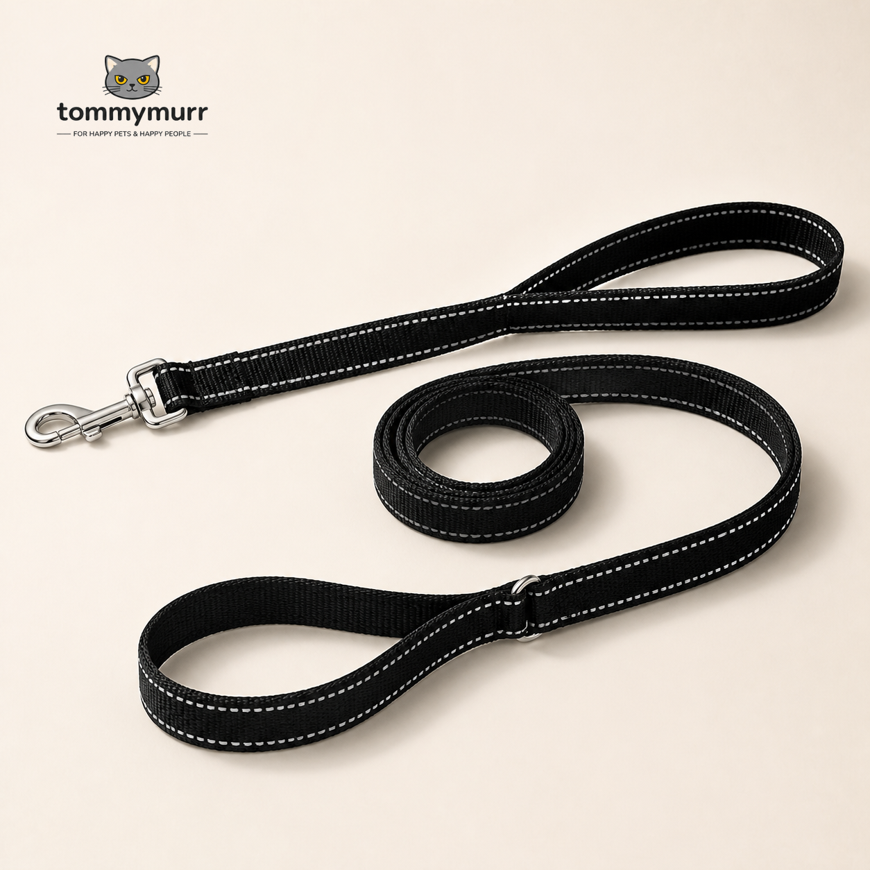 Tommy Murr Reflective Double-Handle Dog Leash product image