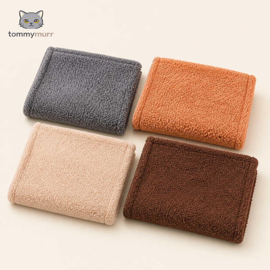 Tommy Murr washable pet blankets in Gray, Light Brown, Beige and Brown
